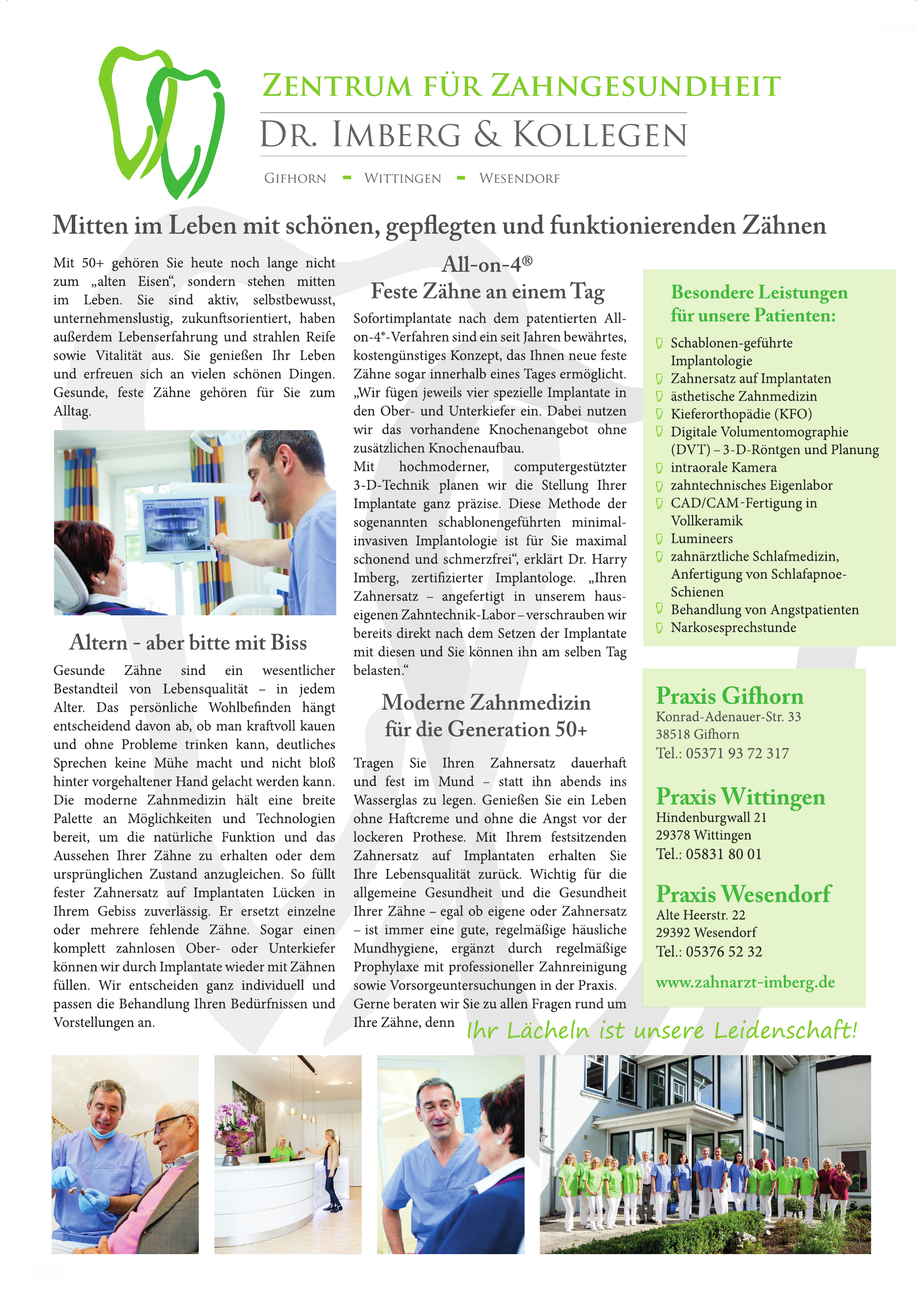 Zentrum für Zahngesundheit, Dr. Imberg & Kollegen Zentrum für Zahngesundheit, Dr. Imberg & Kollegen