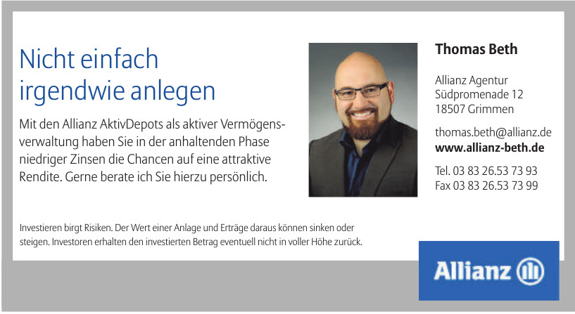 Thomas Beth Allianz Agentur Thomas Beth Allianz Agentur