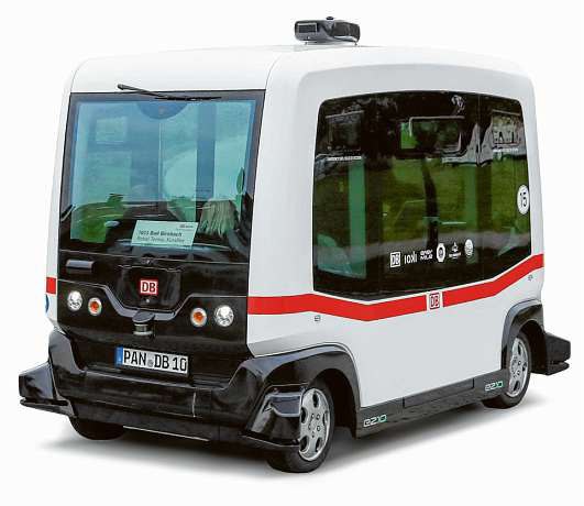 Auch die Deutsche Bahn setzt auf fahrerlose Busshuttles: Die erste Linie pendelt in Bad Birnbach, ein Projekt mit den Berliner Verkehrsbetrieben startet gerade PA/PHOTOSHOT Auch die Deutsche Bahn setzt auf fahrerlose Busshuttles: Die erste Linie pendelt in Bad Birnbach, ein Projekt mit den Berliner Verkehrsbetrieben startet gerade PA/PHOTOSHOT