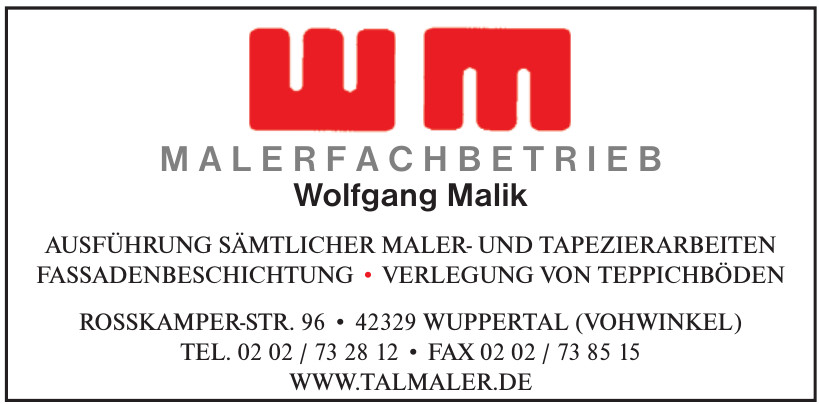 WM Malerfachbetrieb