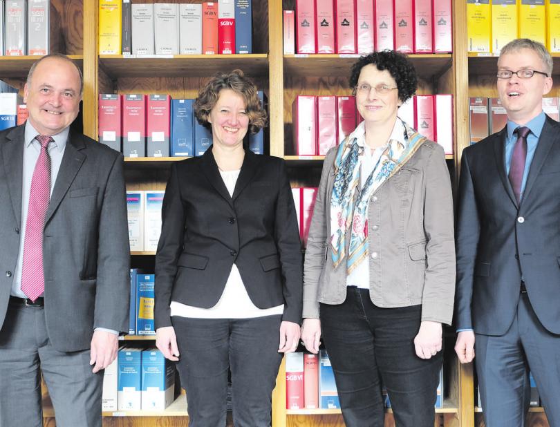 Peter Heine (von links) mit Lioba Huss, Dr. Anja Marquardt und Mike Witt. Foto: privat Peter Heine (von links) mit Lioba Huss, Dr. Anja Marquardt und Mike Witt. Foto: privat