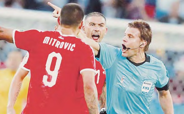 Es blieb sein einziger Einsatz in Russland: Schiedsrichter Felix Brych beim WM-Spiel zwischen Serbien und der Schweiz.