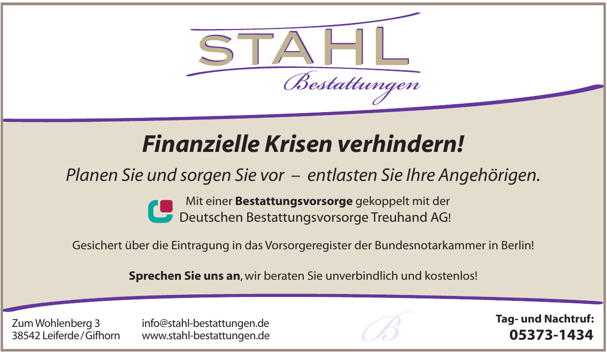Stahl Bestattungen Stahl Bestattungen