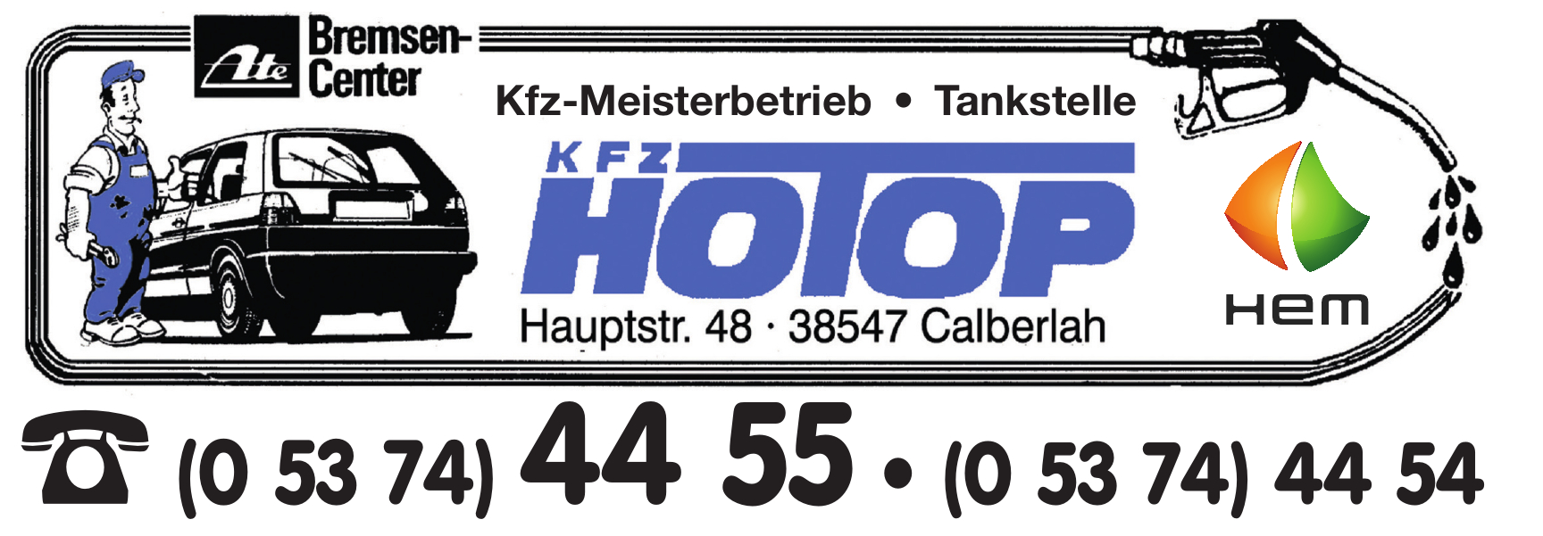 KFZ HOTOP - Meisterbetrieb, Tankstelle KFZ HOTOP - Meisterbetrieb, Tankstelle