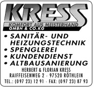 Kress Komfort aus Mesiterhand GmbH & Co. KG