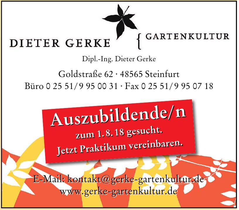Dipl.-Ing. Dieter Gerke Gartenkultur