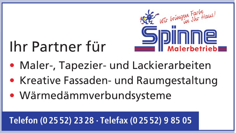 Spinne Malerbetrieb