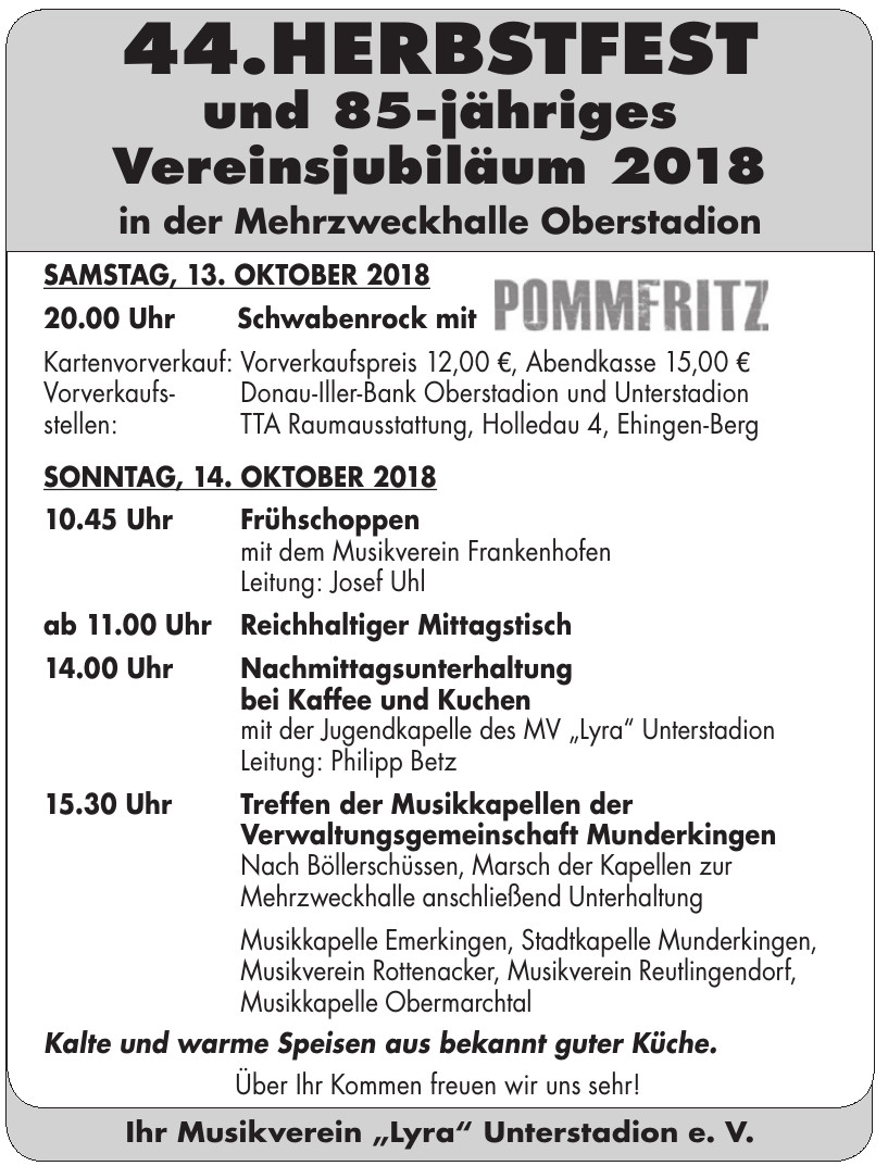 Musikverein „Lyra“ Unterstadion e. V.