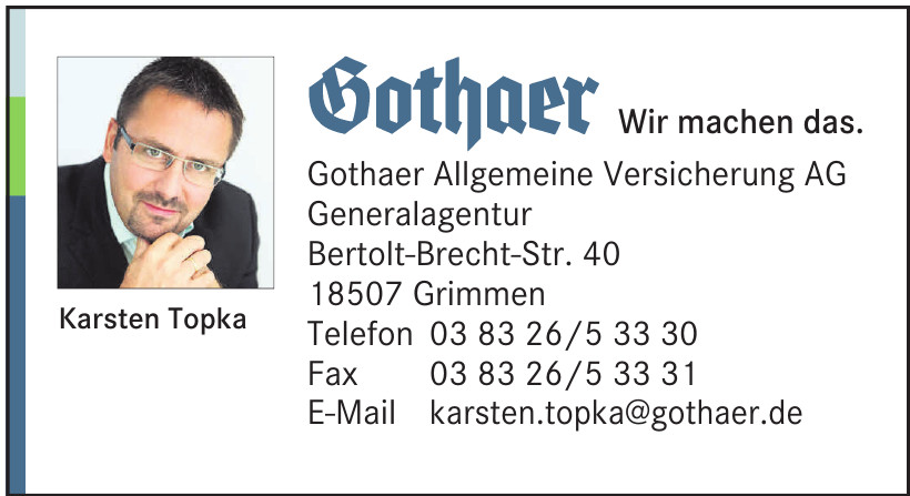 Gothaer Allgemeine Versicherung AG Gothaer Allgemeine Versicherung AG