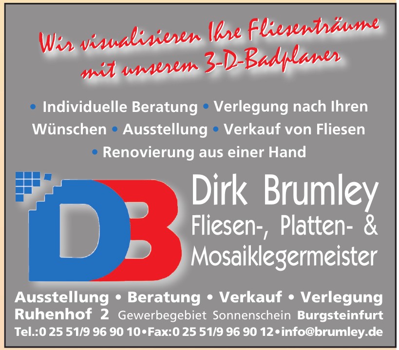 Dirk Brumley Fliesen-, Platten- & Mosaiklegermeister