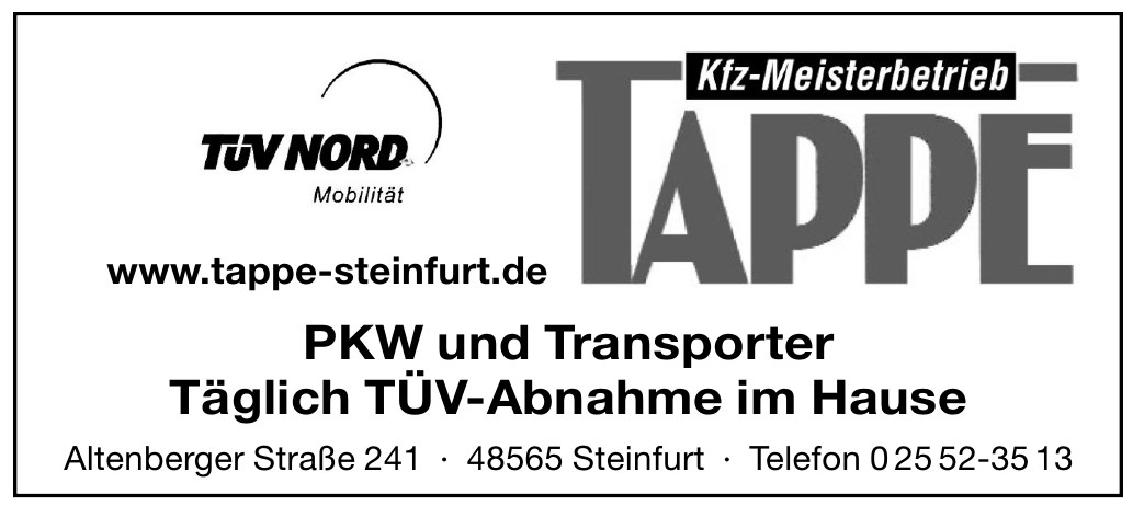 Tappe Kfz-Meisterbetrieb