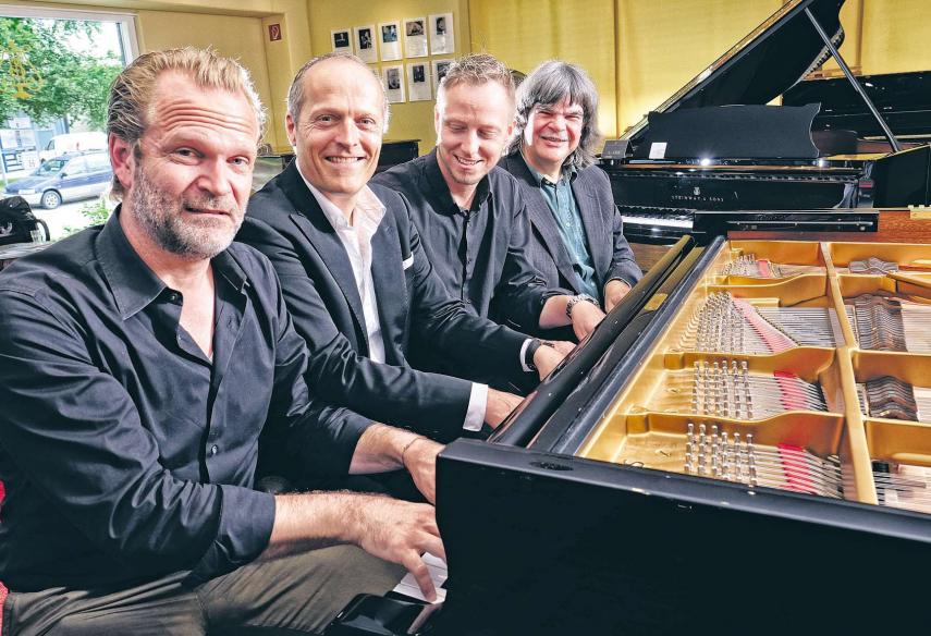 Sebastian Knauer, Joja Wendt, Martin Tingvall und Axel Zwingenberger geben ein gemeinsames Klavierkonzert HA/ANDREAS LAIBLE Sebastian Knauer, Joja Wendt, Martin Tingvall und Axel Zwingenberger geben ein gemeinsames Klavierkonzert HA/ANDREAS LAIBLE