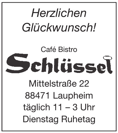 Café Bistro Schlüssel