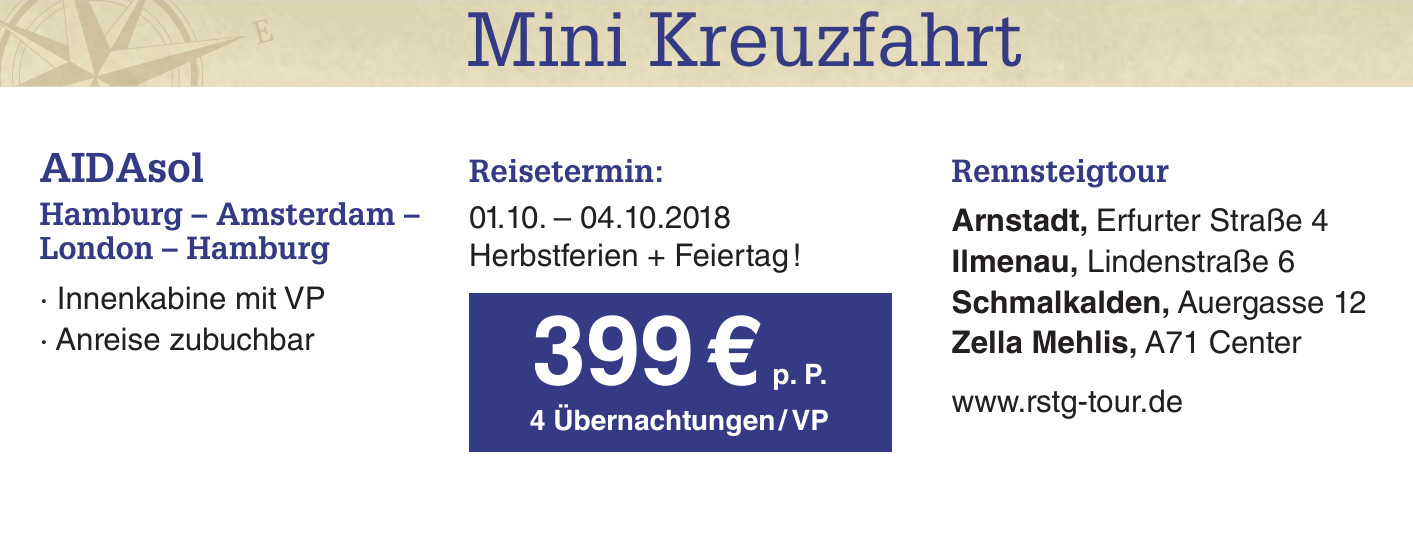 Mini Kreuzfakrt AIDAsol Mini Kreuzfakrt AIDAsol