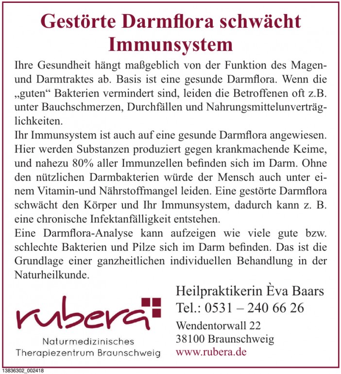 rubera Naturmedizinisches Therapiezentrum Braunschweig rubera Naturmedizinisches Therapiezentrum Braunschweig