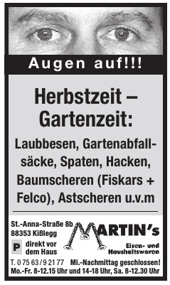 Martin's, Eisen- und Haushaltswaren