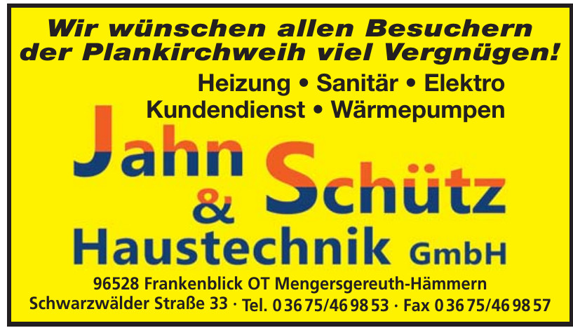 Jahn & Schütz Haustechnik GmbH Jahn & Schütz Haustechnik GmbH