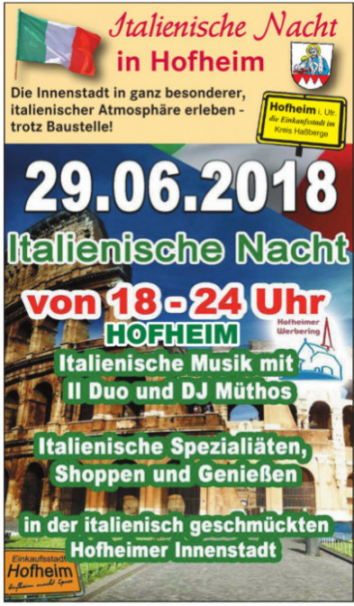 Italienische Nacht in Hofheim