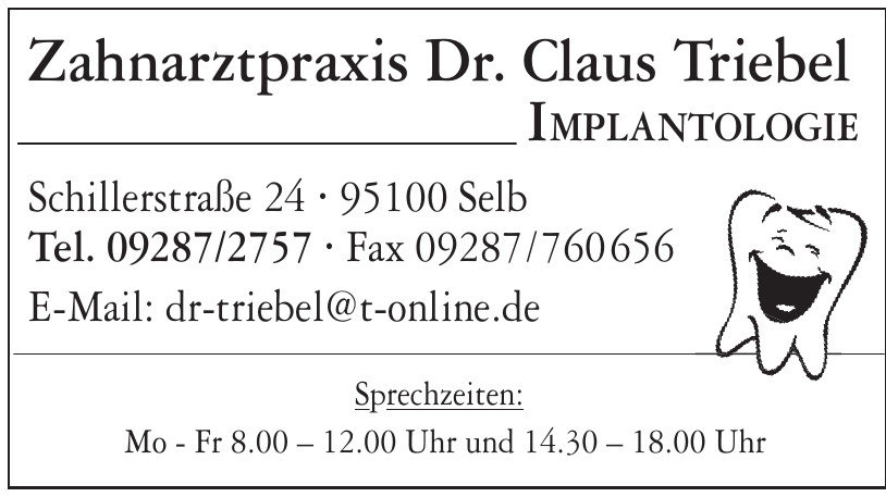 Zahnarztpraxis Dr. Claus Triebel Zahnarztpraxis Dr. Claus Triebel