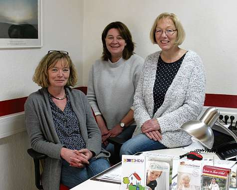 Marion Schnoor, Andrea Repenning und Ruth Graap (v.li.) von HDU Ambulanter Pflegedienst e.V. FOTO: HFR Marion Schnoor, Andrea Repenning und Ruth Graap (v.li.) von HDU Ambulanter Pflegedienst e.V. FOTO: HFR