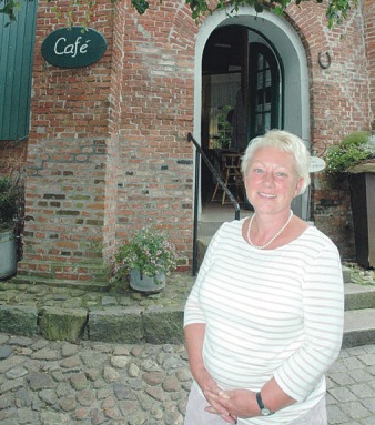 Manuela Brooks organisiert rund um das Café Langes Mühle einen Herbstmarkt