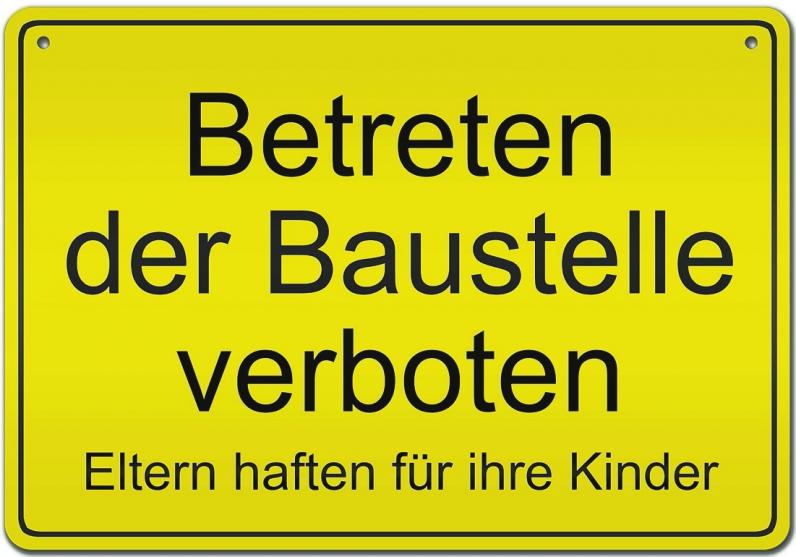 Dieses Schild haben die meisten schon einmal gesehen. Aber haften Eltern wirklich für ihre Kinder? Foto: thinkstock