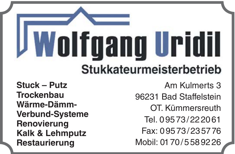 Wolfgang Uridil Wolfgang Uridil