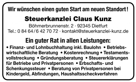 Steuerkanzlei Claus Kunz Steuerkanzlei Claus Kunz