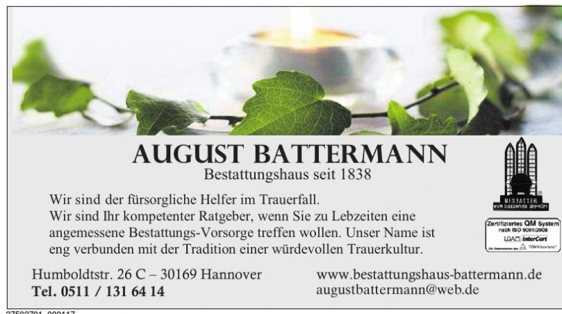 August Battermann August Battermann