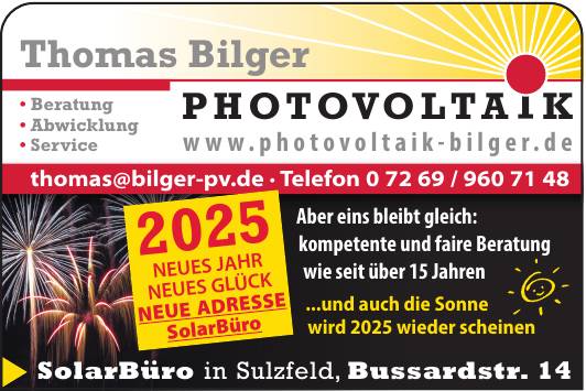 Thomas Bilger Photovoltaik