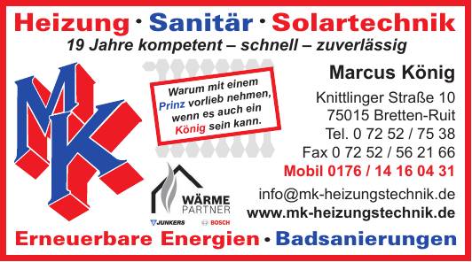 Heizung - Sanitär - Solartechnik Marcus König