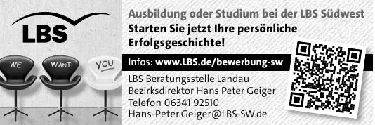 Ausbildung Oder Studium Bei Der LBS S dwest LBS Beratungsstelle Landau