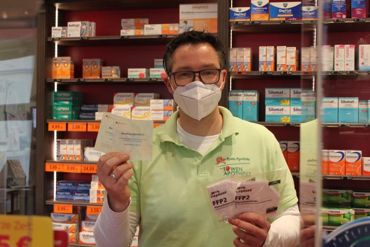 Coupon für FFP2-Masken in der Rosen-Apotheke und Löwen-Apotheke in Eisleben einlösen