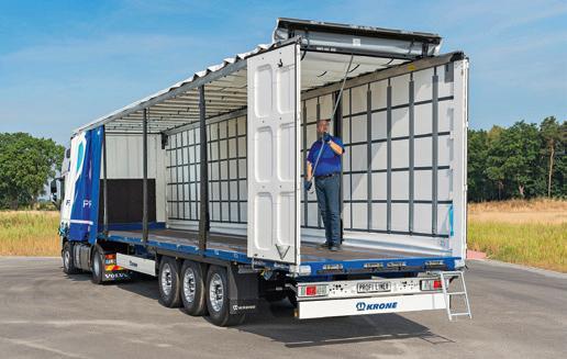 Open a curtain in 45 seconds - Best Practice - Krone Trailer (CP)