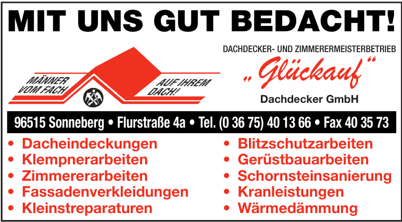 „Glückauf“ Dachdecker GmbH „Glückauf“ Dachdecker GmbH