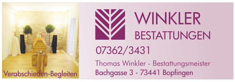 Winkler Bestattungen Winkler Bestattungen