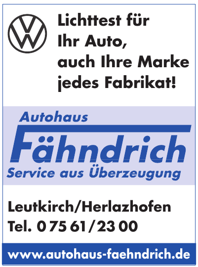Autohaus Fähndrich GmbH Autohaus Fähndrich GmbH
