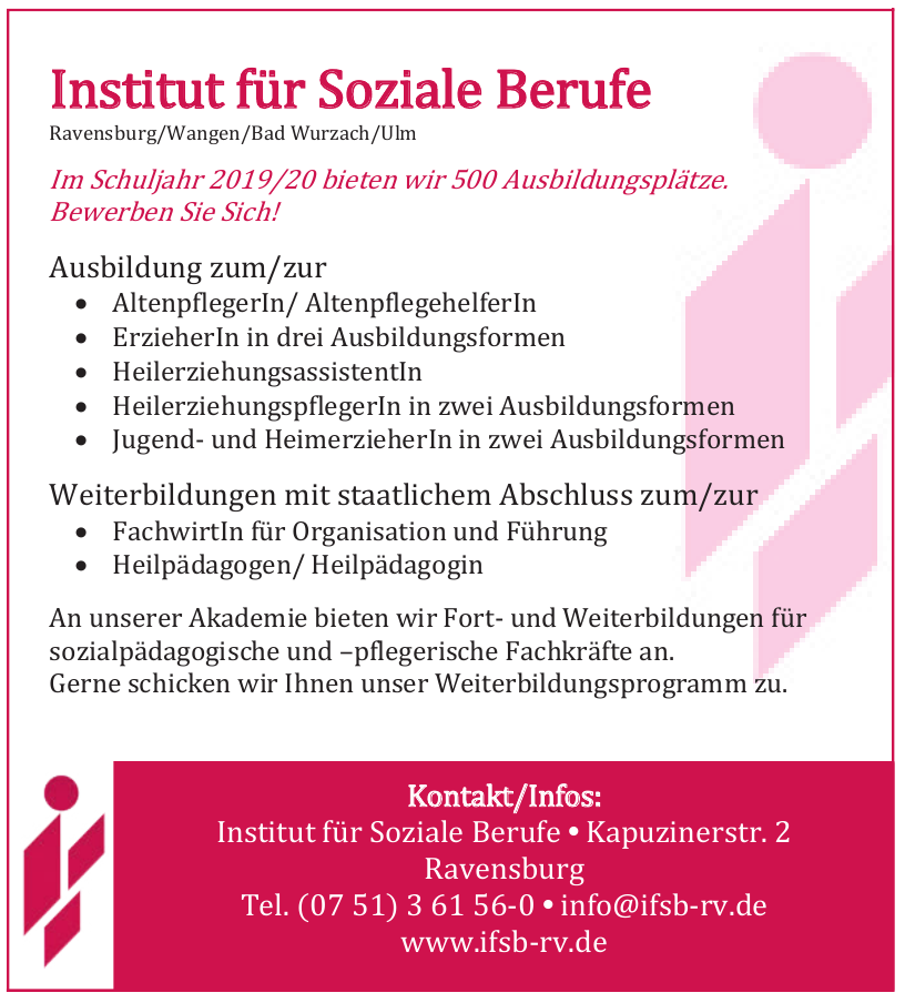 Institut für Soziale Berufe Institut für Soziale Berufe