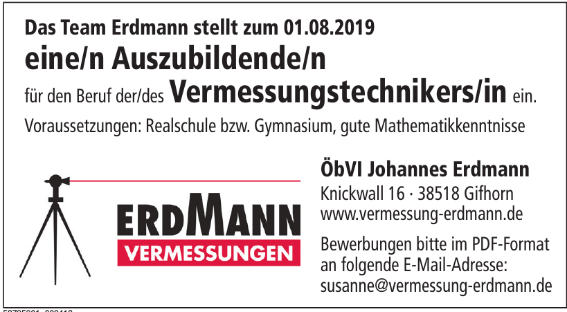 Erdmann Vermessungen ÖbVI Johannes Erdmann Erdmann Vermessungen ÖbVI Johannes Erdmann