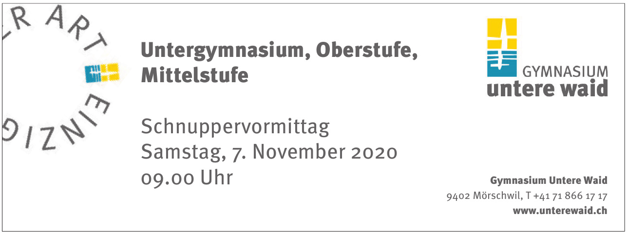 Gymnasium Untere Waid Gymnasium Untere Waid