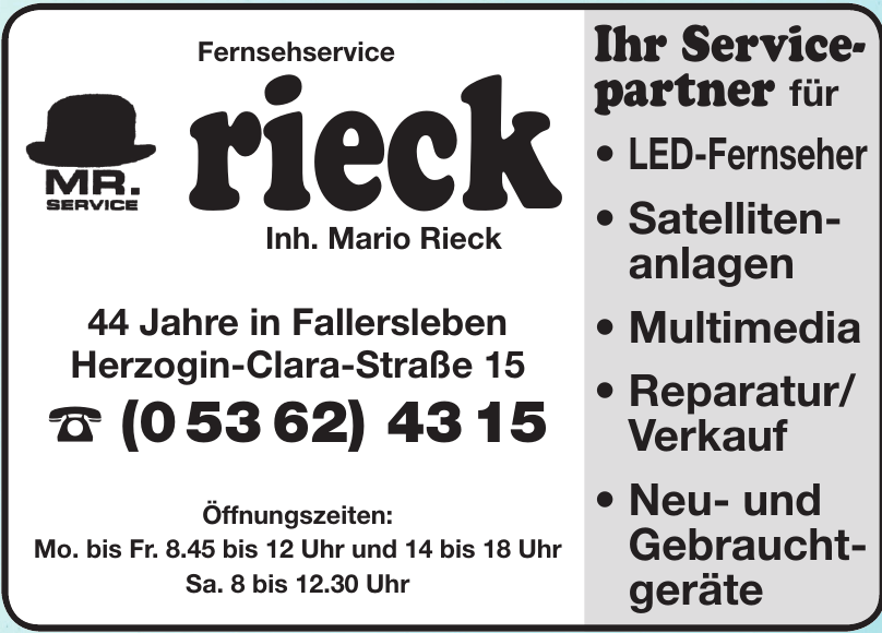 Fernsehservice Rieck Fernsehservice Rieck