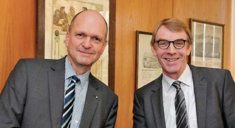 Dr. Joachim Eisert, Hauptgeschäftsführer der Handwerkskammer Reutlingen, und Harald Herrmann, Präsident der Handwerkskammer Reutlingen. Bild: Handwerkskammer Dr. Joachim Eisert, Hauptgeschäftsführer der Handwerkskammer Reutlingen, und Harald Herrmann, Präsident der Handwerkskammer Reutlingen. Bild: Handwerkskammer