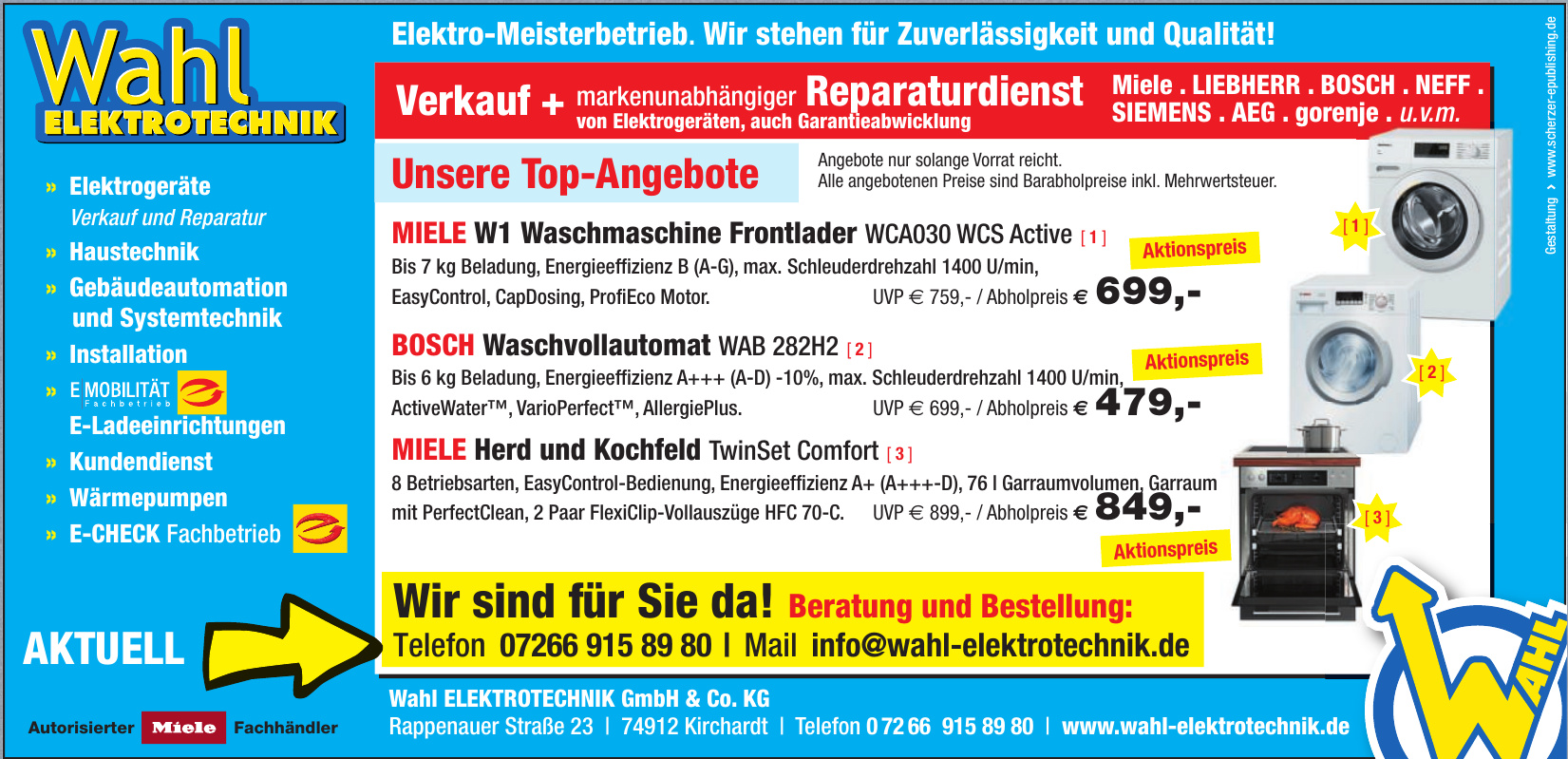Wahl ELEKTROTECHNIK GmbH & Co. KG Wahl ELEKTROTECHNIK GmbH & Co. KG