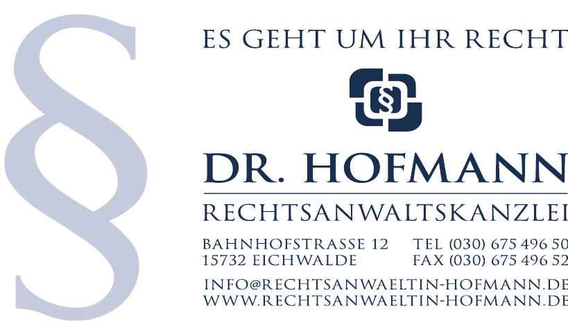 Dr. Hofmann Rechtanwaltskanzlei Dr. Hofmann Rechtanwaltskanzlei