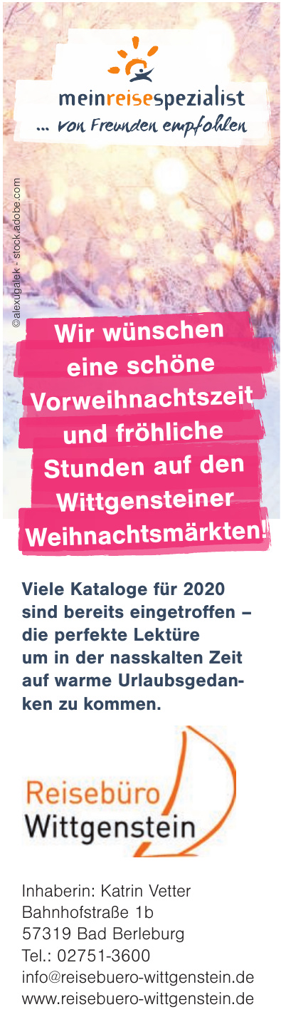Reisebüro Wittgenstein e.K. Reisebüro Wittgenstein e.K.