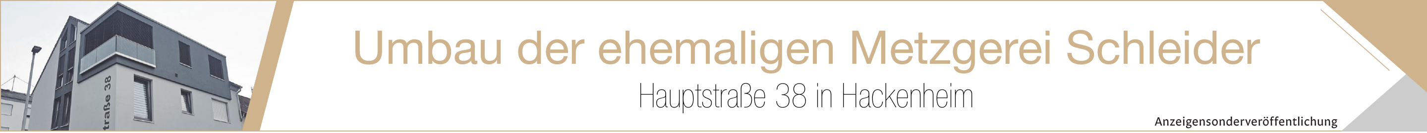 Ein neues Outfit für die „alte Metzgerei“ Image 1 Ein neues Outfit für die „alte Metzgerei“ Image 1