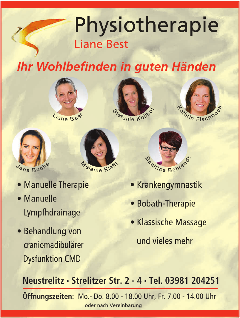 Physiotherapie Liane Best Physiotherapie Liane Best
