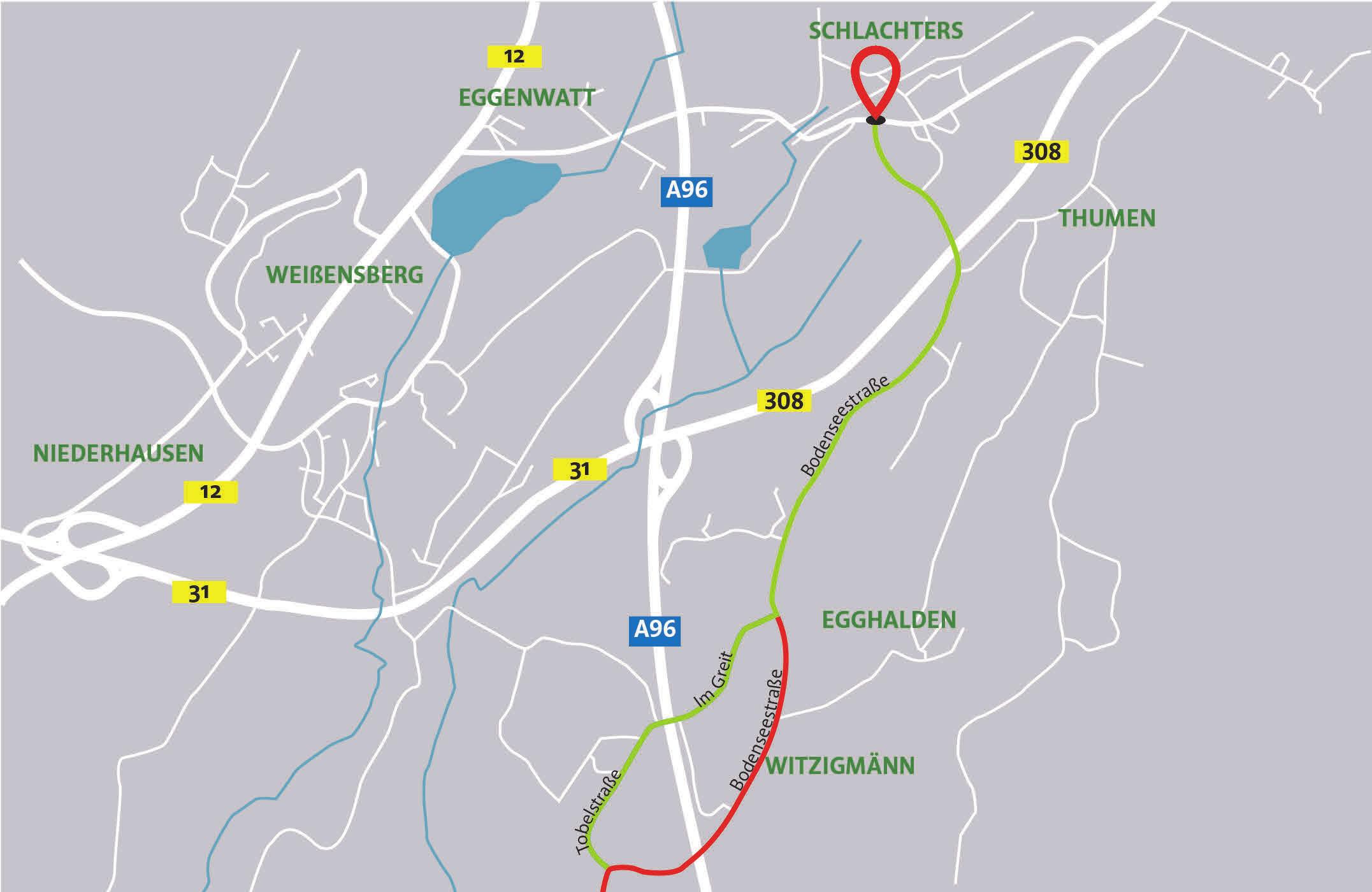 Die LI 1 sowie die Ortdurchfahrt Witzigmänn ist gesperrt. Stattdessen können Sie über die Tobelstraße und Im Greit Schlachters erreichen. Die LI 1 sowie die Ortdurchfahrt Witzigmänn ist gesperrt. Stattdessen können Sie über die Tobelstraße und Im Greit Schlachters erreichen.