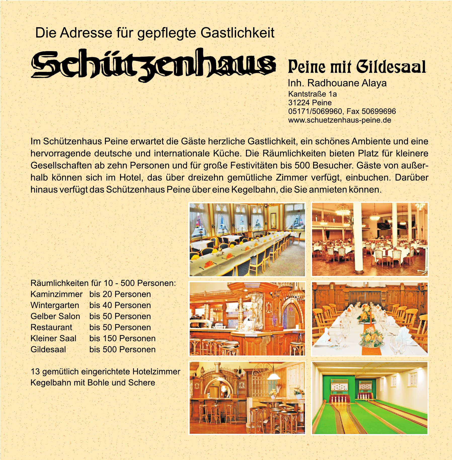 Schützenhaus Peine mit Gildesaal Schützenhaus Peine mit Gildesaal