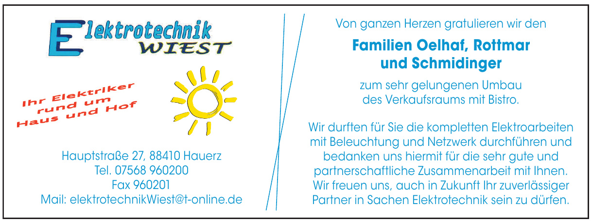 Elektrotechnik Wiest Elektrotechnik Wiest
